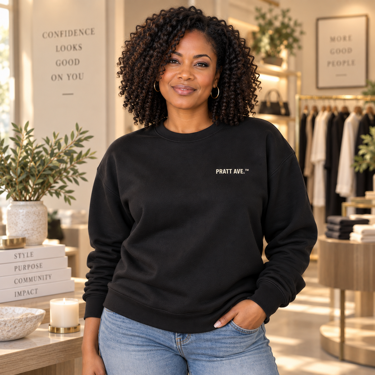 PRATT AVE.™ New Chapter Crewneck